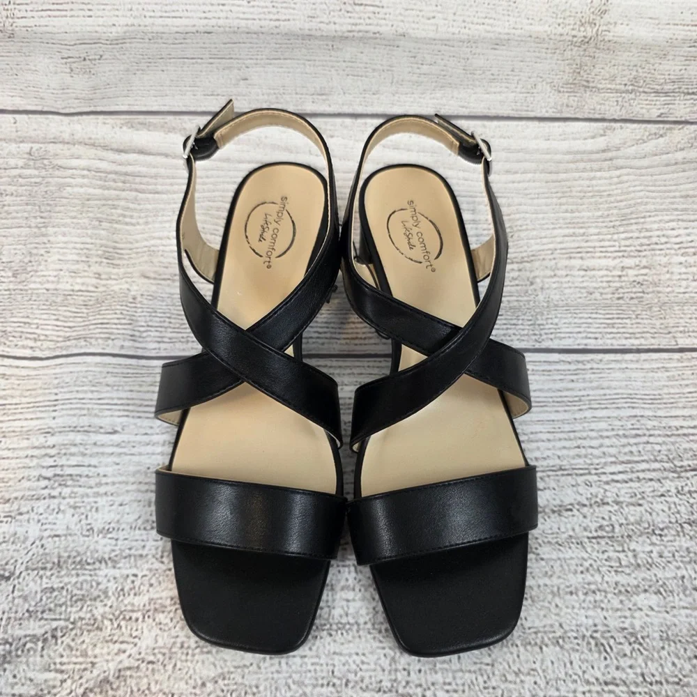 Simply Comfort Life Stride Strappy Heeled Sandal - Picture 2 of 6